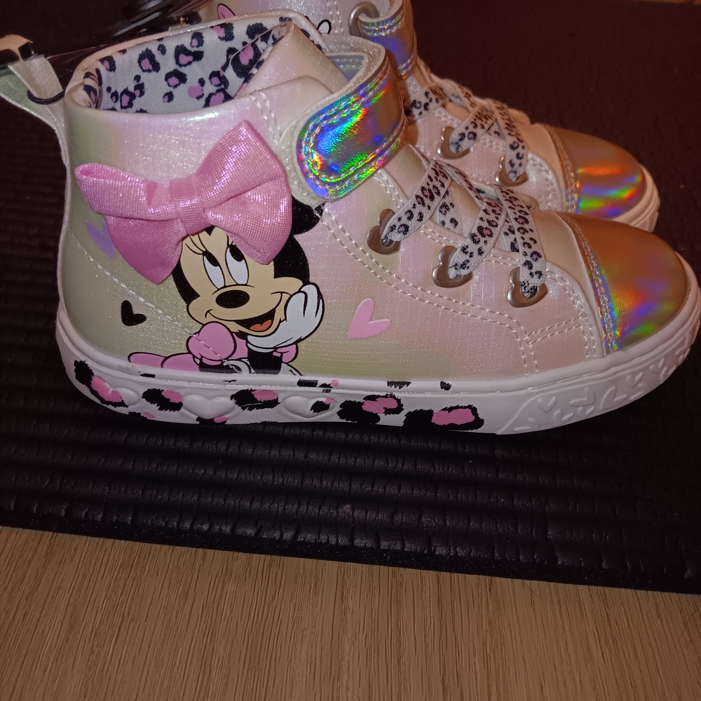 Disney Minnie Mouse High-Top Sneakers - Pink and ROSE Gold